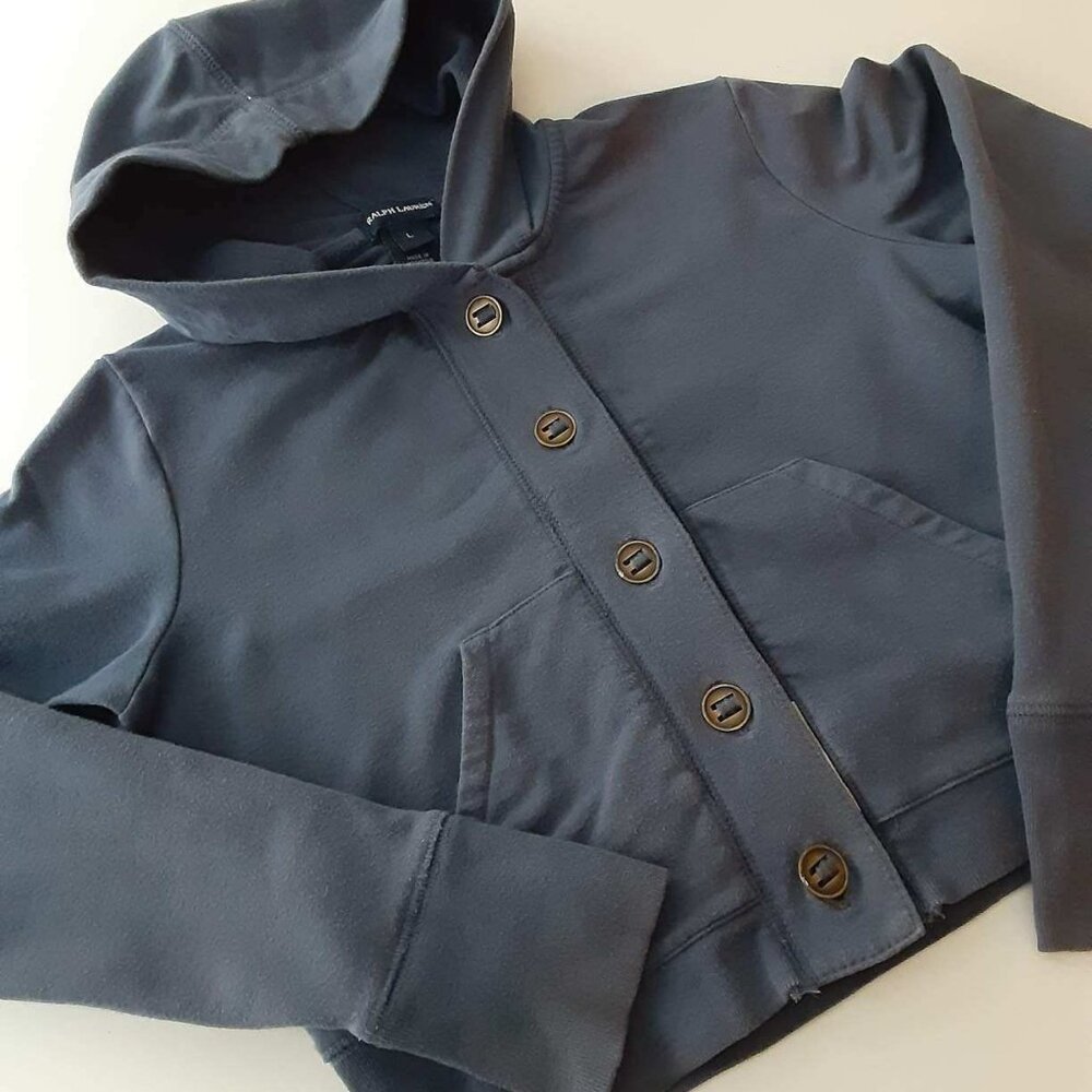 Ralph Lauren kids cropped hoodie size L